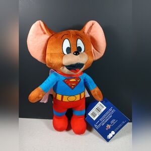 Warner Brothers Cartoon Super Hero Costume Superman Tom & Jerry Plush Toy 9” New